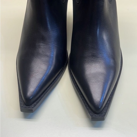 EUROPEAN FASHIO: made in Portugal DAY BIRGER ET Mikkelsen Black Boots Cuban Heel - Picture 2 of 6